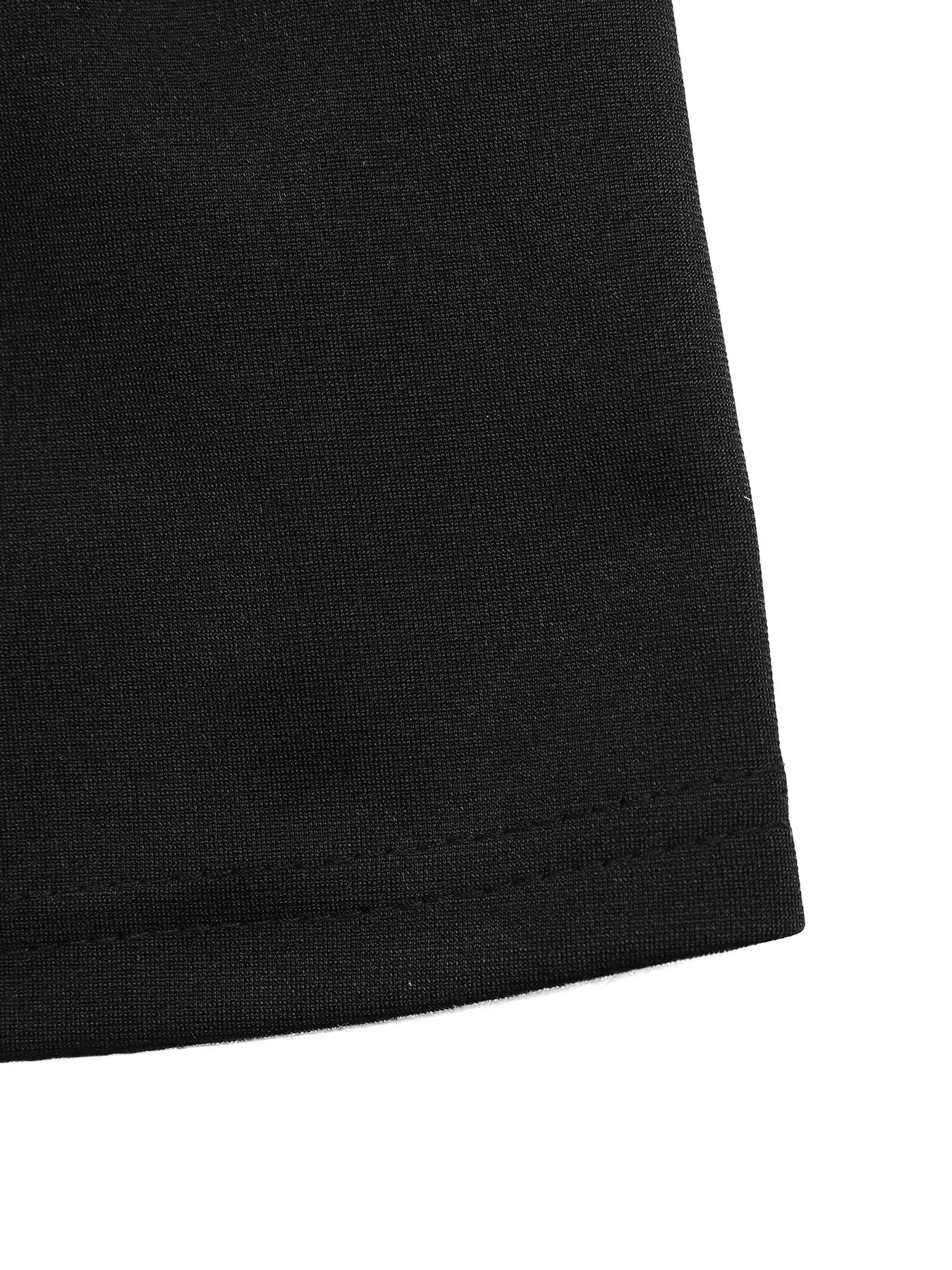 Close-up of a black fabric corner on a white background