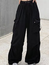 Full Size Drawstring Cargo Pants Plus Size