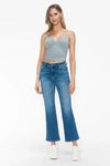 Full Size Cat's Whiskers Mid Rise Ankle Jeans