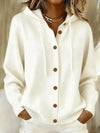 Hooded Button-Up Cardigan