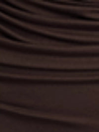 Close-up of brown fabric with visible texture