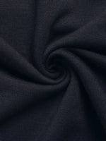 Close-up of dark blue fabric with folds