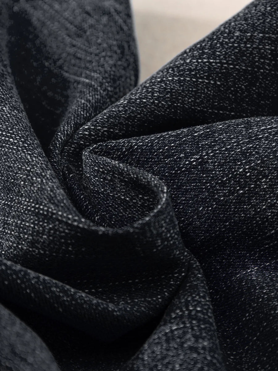 Close-up of black textured fabric