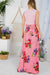FLORAL MIX TANK MAXI DRESS