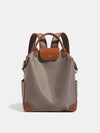 Leather Trim Backpack Bag