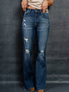 Buy Distressed High-Waisted Flare Jeans For Women