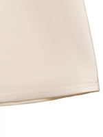Beige fabric corner on a white background