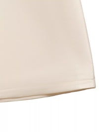 Beige fabric corner on a white background