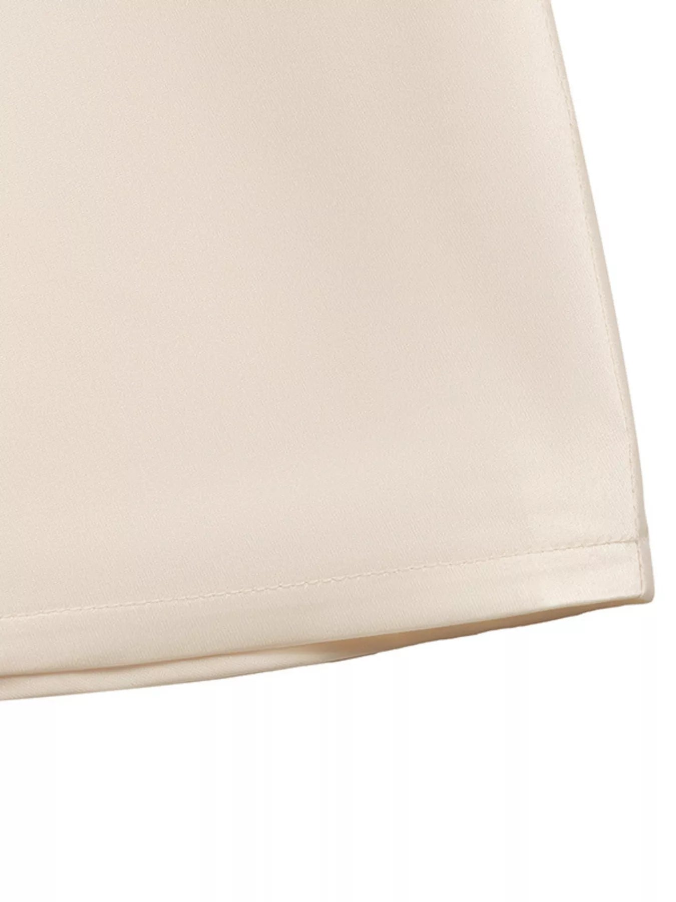 Beige fabric corner on a white background