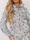 Lace Trim Kangaroo Pocket Hoodie