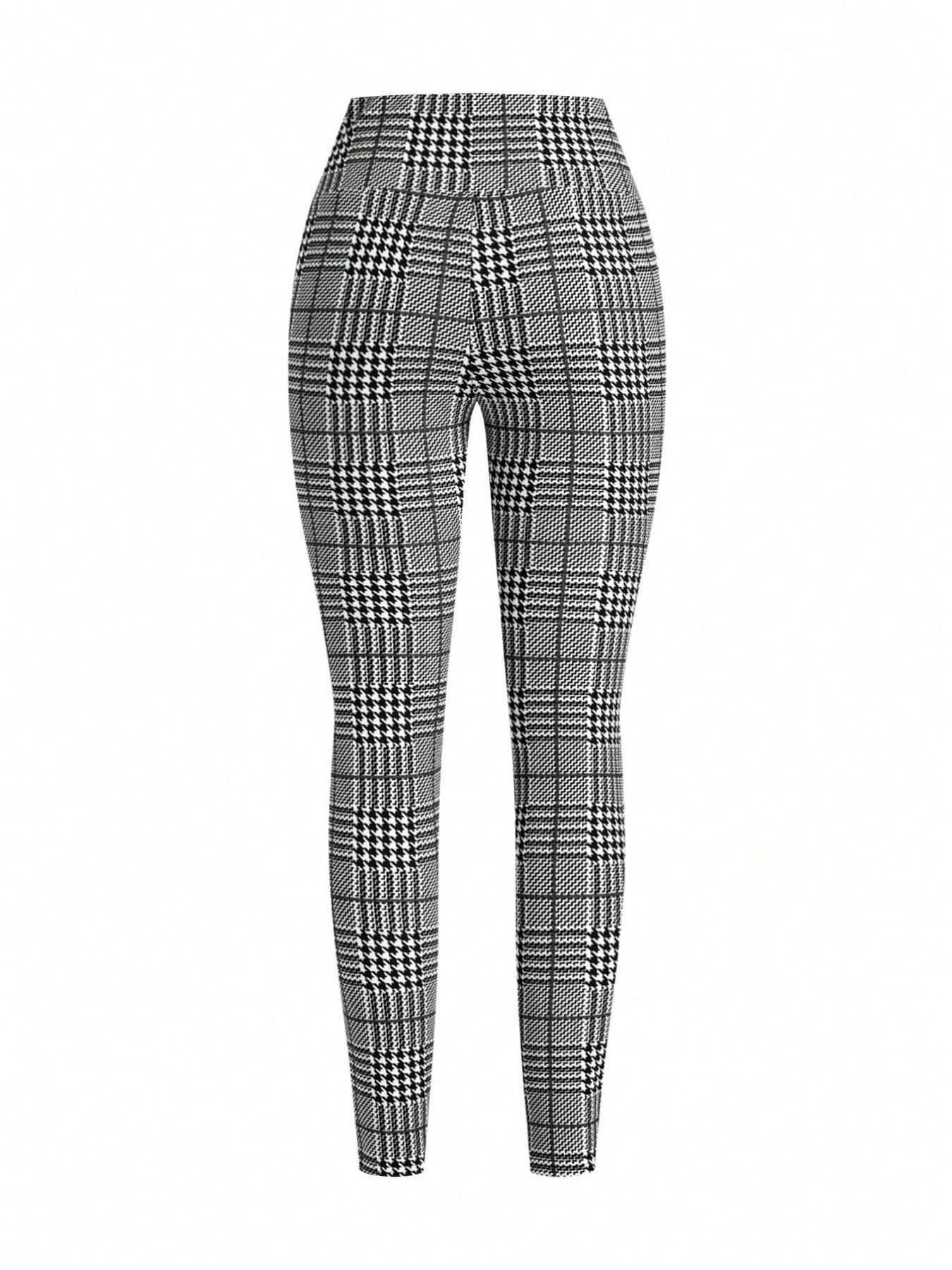 Black leggings on a white background