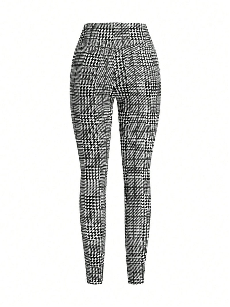 Black leggings on a white background