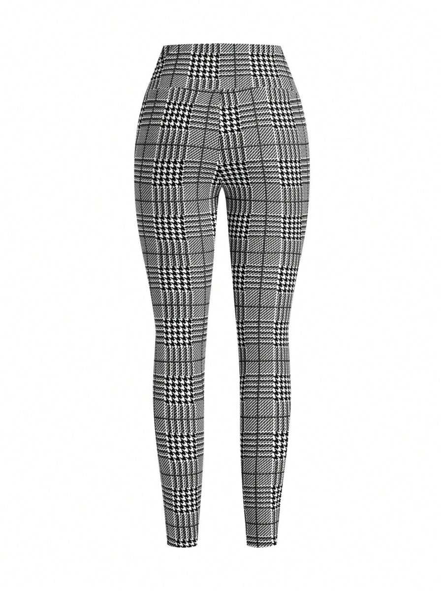 Black leggings on a white background