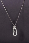 Womens 925 Sterling Silver Inland Zircon Necklace