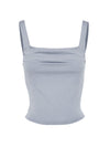 Ruched Square Neck Tank