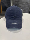 Women Distressed Baseball Cap with Embroidered Slogan For Outdoor Activities All Seasons
