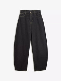 Black jeans on a white background