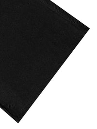 Black fabric on a white background