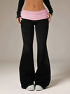 High-Waisted Polka Dot Flare Pants