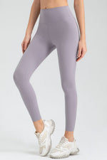 Gray Women's Wide Waistband Slim Fit Active Leggings