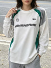 Color-Block Raglan Sleeve Sweatshirt