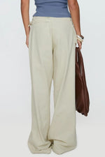 Back view of Wide Leg Jeans with Pockets