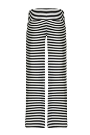 Black Striped Wide Leg Pants