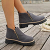 Side Zipper Ankle Boots