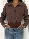 Striped Button-Up Bodysuit