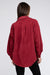 Fleece Buttoned Down Oversized Jacket Burgundy