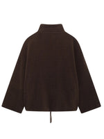 Brown jacket on a white background