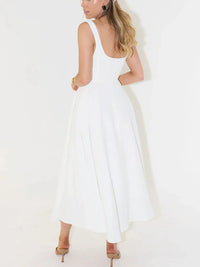 back view of white Max-Origin dress