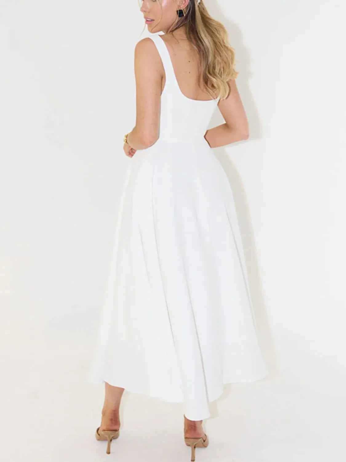 back view of white Max-Origin dress