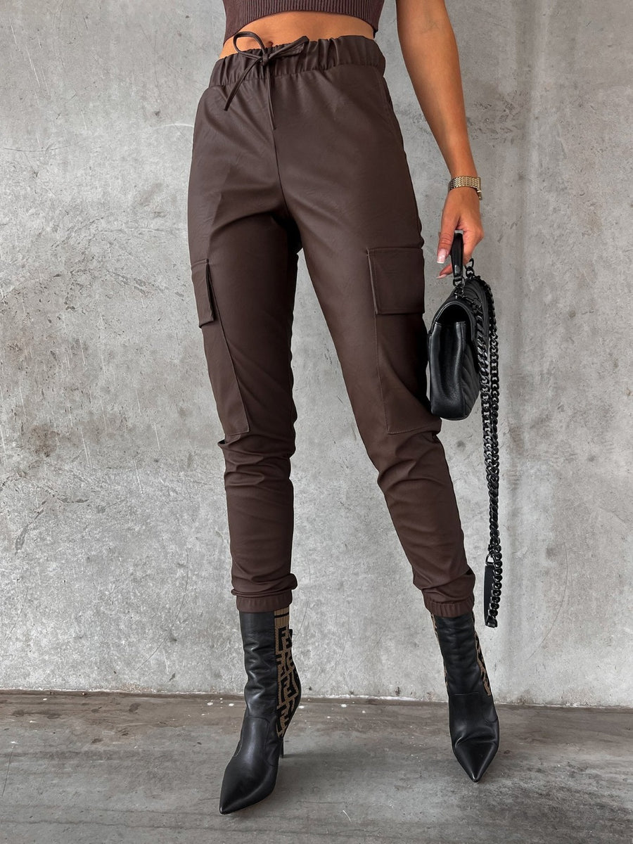Ladies Luxurious Drawstring Pants with Pockets