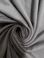Close-up of gray fabric with folds