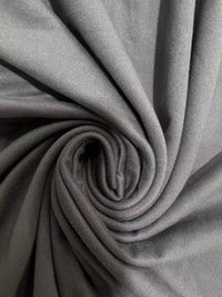 Close-up of gray fabric with folds