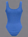 Full Size Ribbed Knit Sleeveless Scoop Neck Bodysuit Plus Size