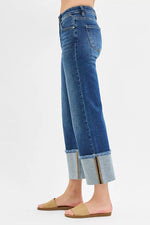 Blue jeans with a white background