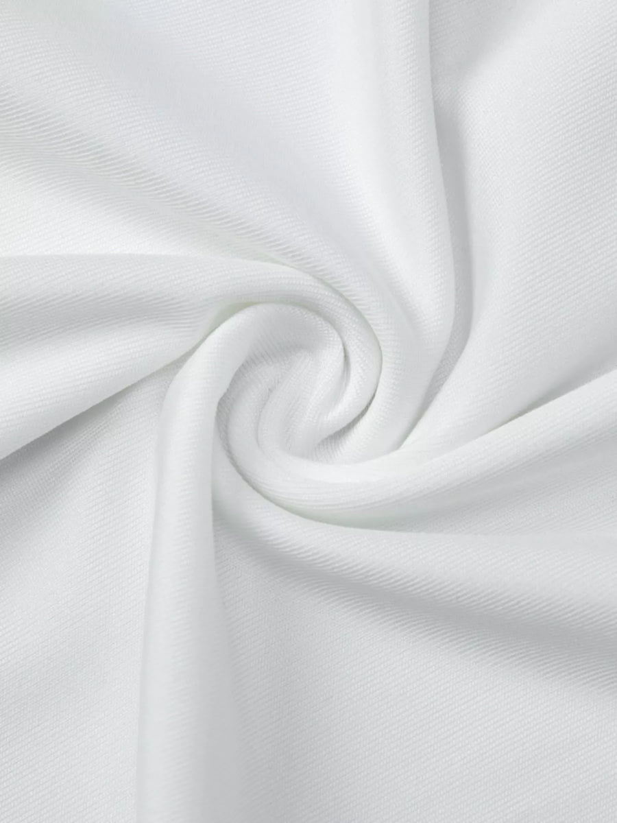 Fabric of Backless Ruched Halter Neck Maxi Dress 