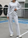 Round Neck Sweatshirt and Pants Set