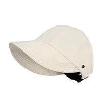 Beige baseball cap on a white background