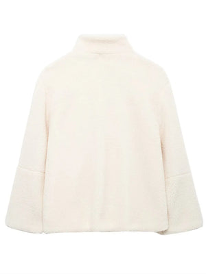 White cape on a white background