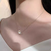 Women's 925 Sterling Silver Crystal Pendant Necklace