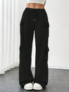 Casual Drawstring Loose Fit Pants