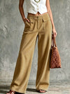 Full Size Wide-Leg Corduroy Pants Plus Size