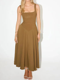 Brown Max-Origin dress