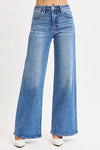 Blue jeans on a white background