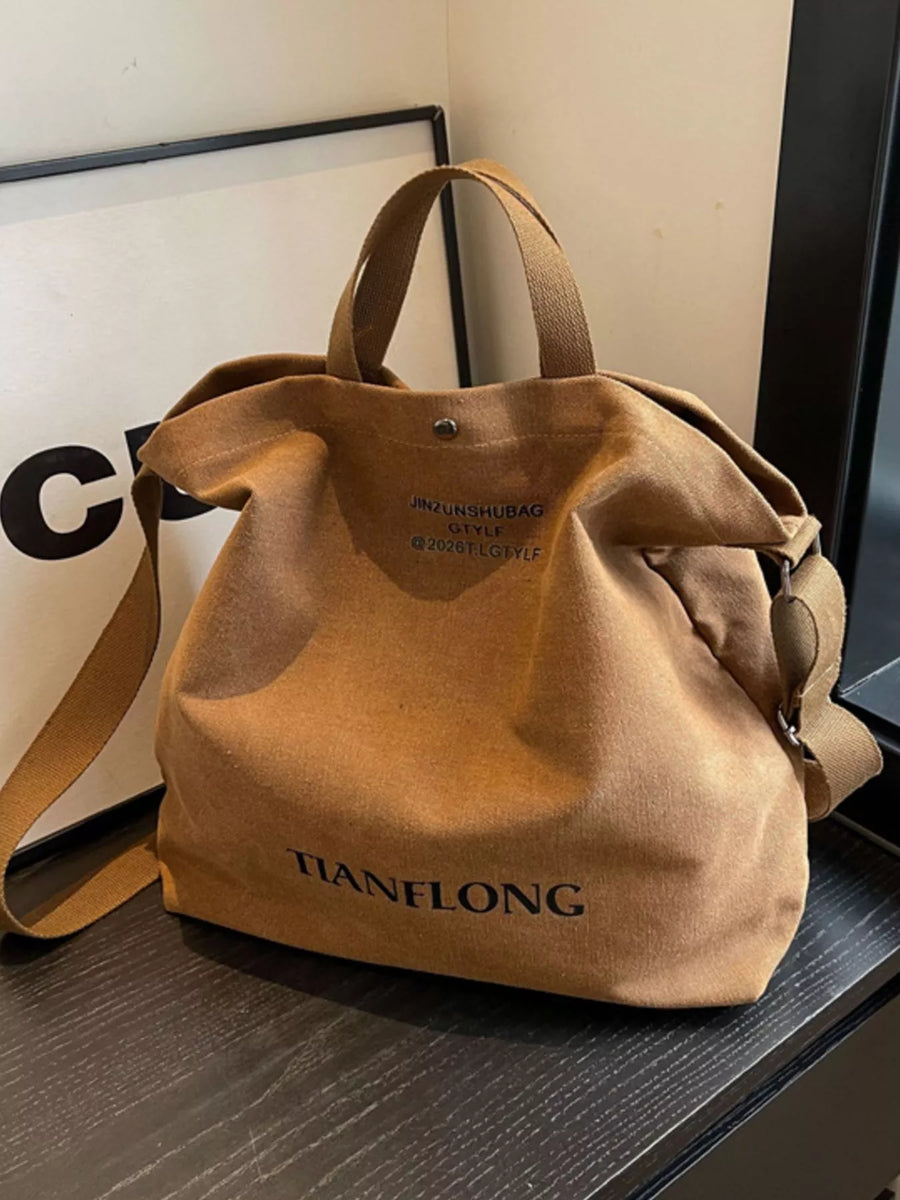Brown bag with 'TIANFLONG' branding on a surface