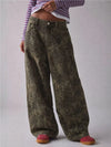 Washed High-Waist Wide-Leg Jeans
