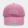 Embroidered Washed Baseball Cap